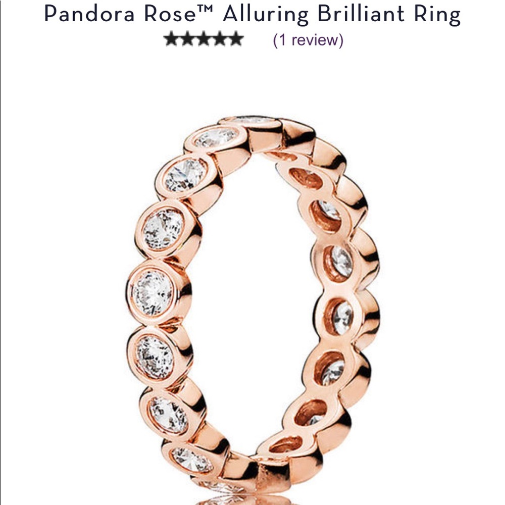 Brand New Alluring Brilliant Ring Pandora Gold